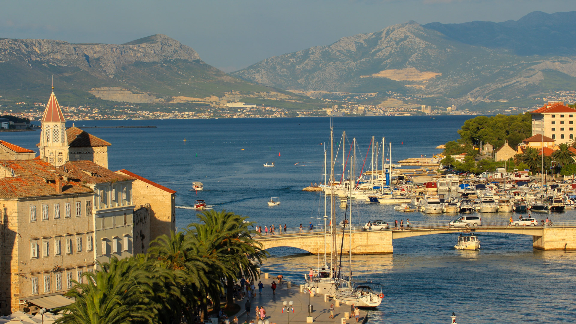 Kroatien - Dalmatien - Blick über die Altstadt von Trogir